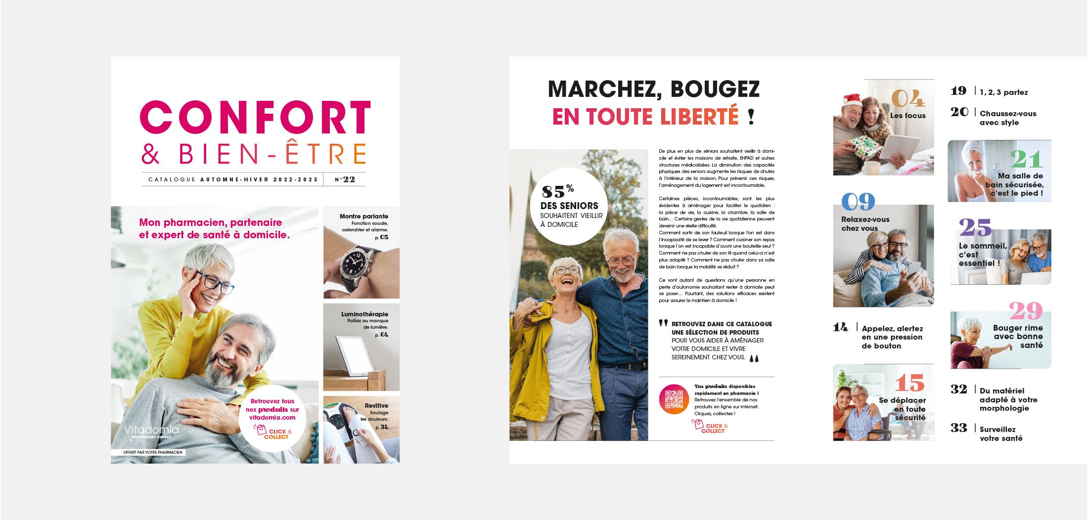 Support de communication, catalogue saisonnier Confort & Bien-Être