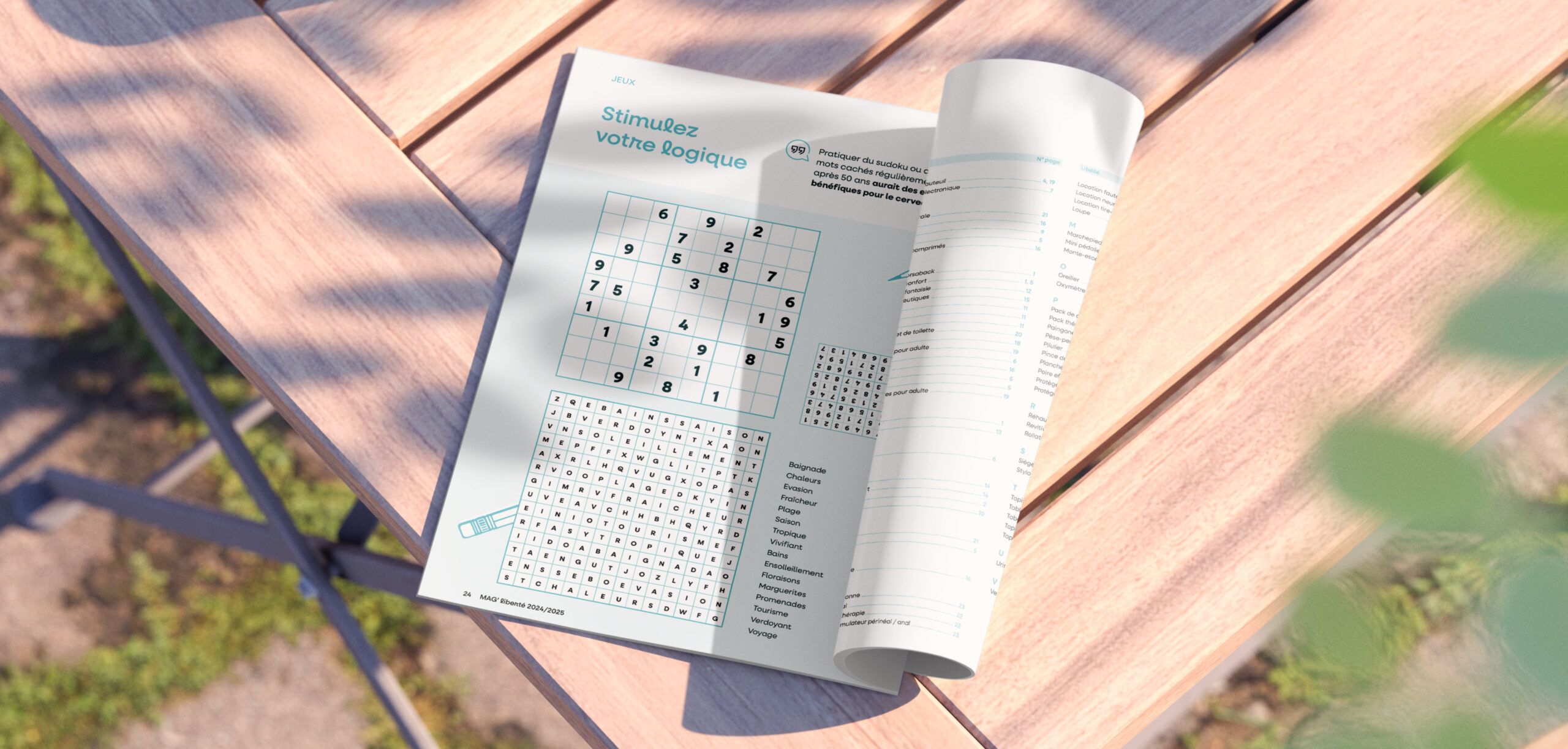 Catalogue produit d'ABM Pharma, page jeux