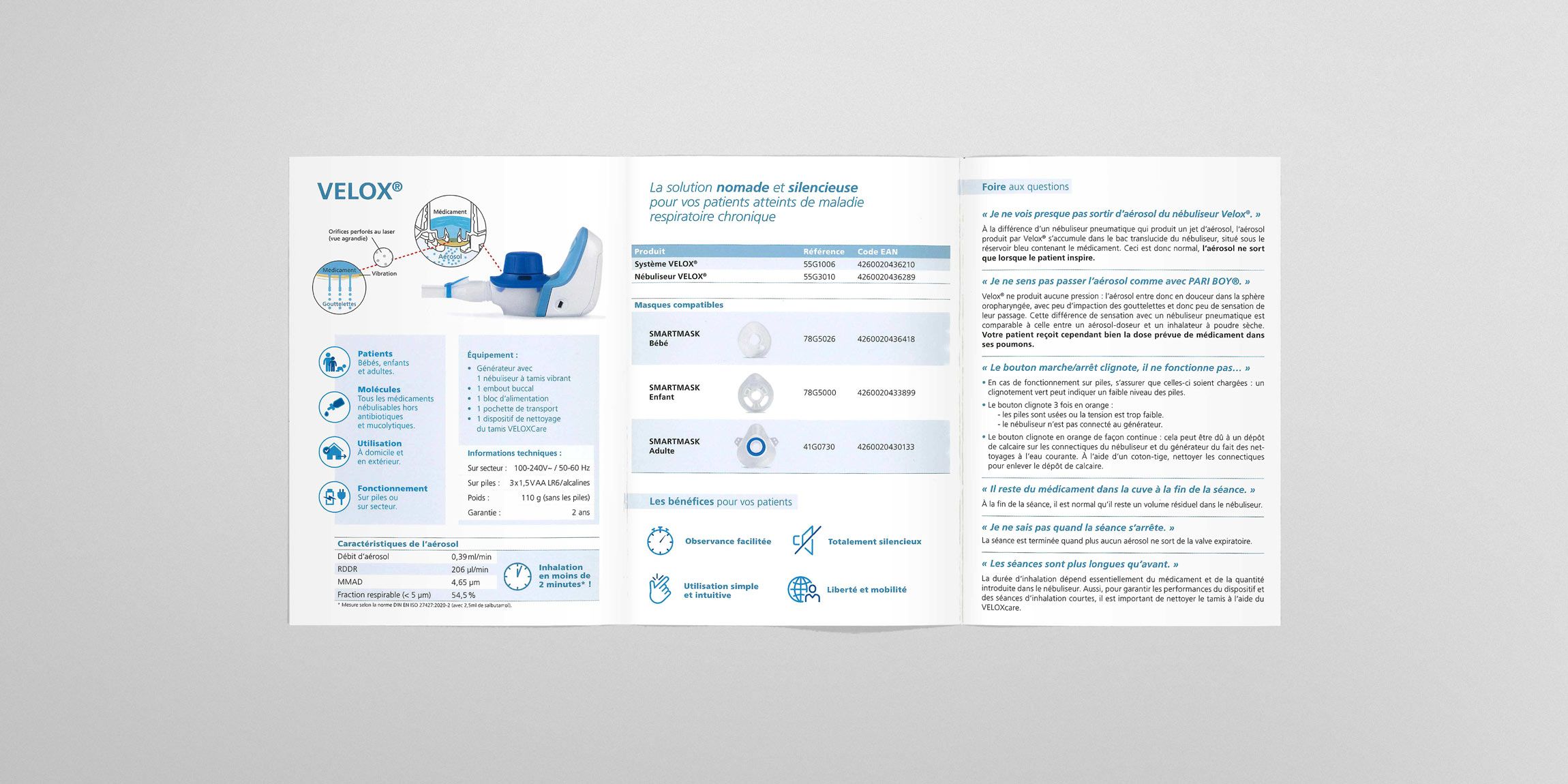 Conception d'un dépliant produit PARI France