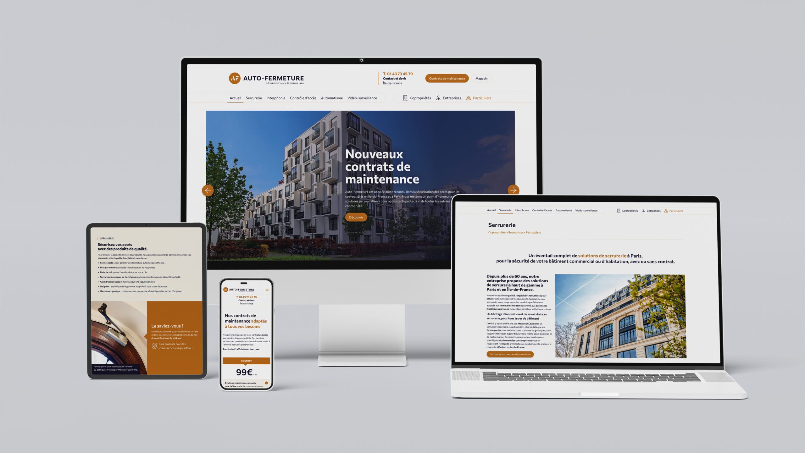 Site internet Auto-fermeture