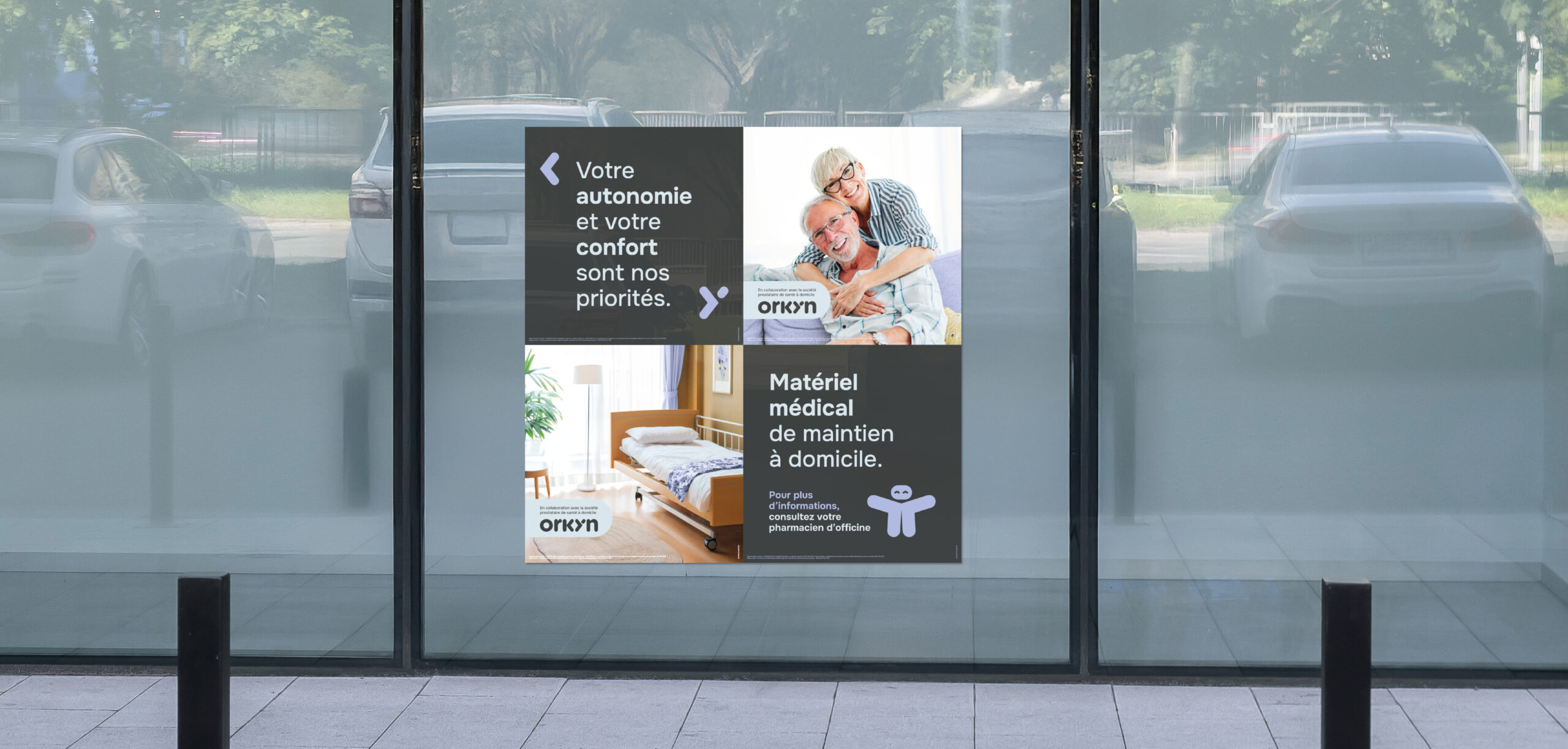 Grande vitrophanie modulaire 2026, proposition carré